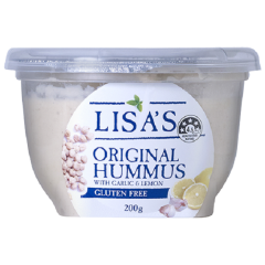 Lisa's Original Hummus with Garlic & Lemon 200g