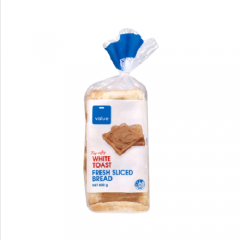 Value White Toast Bread 600g