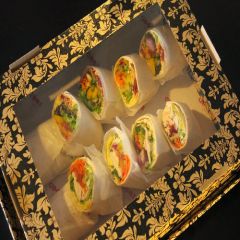Chicken or Vegetable Wraps (10 Pieces)