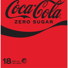Coca Cola Zero 18 Pack 330ml Cans