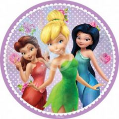 Disney Fairies Themed Round Cake