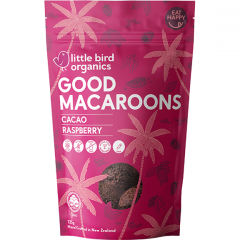 Little Bird Organics Good Macaroons Cacao & Raspberry 125g