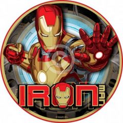 Iron Man Themed Round Cake