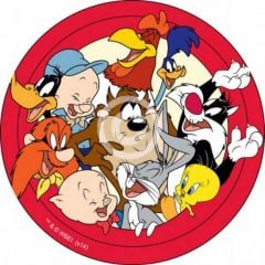 Looney Tunes Themed Round Cake