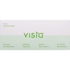 Vista Drinks Sparkling Water Feijoa 8 Pack 330ml