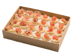 Salmon & Prosciutto Blinis